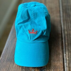 Peter Millar Golf Embroidered Baseball Hat Blue Red